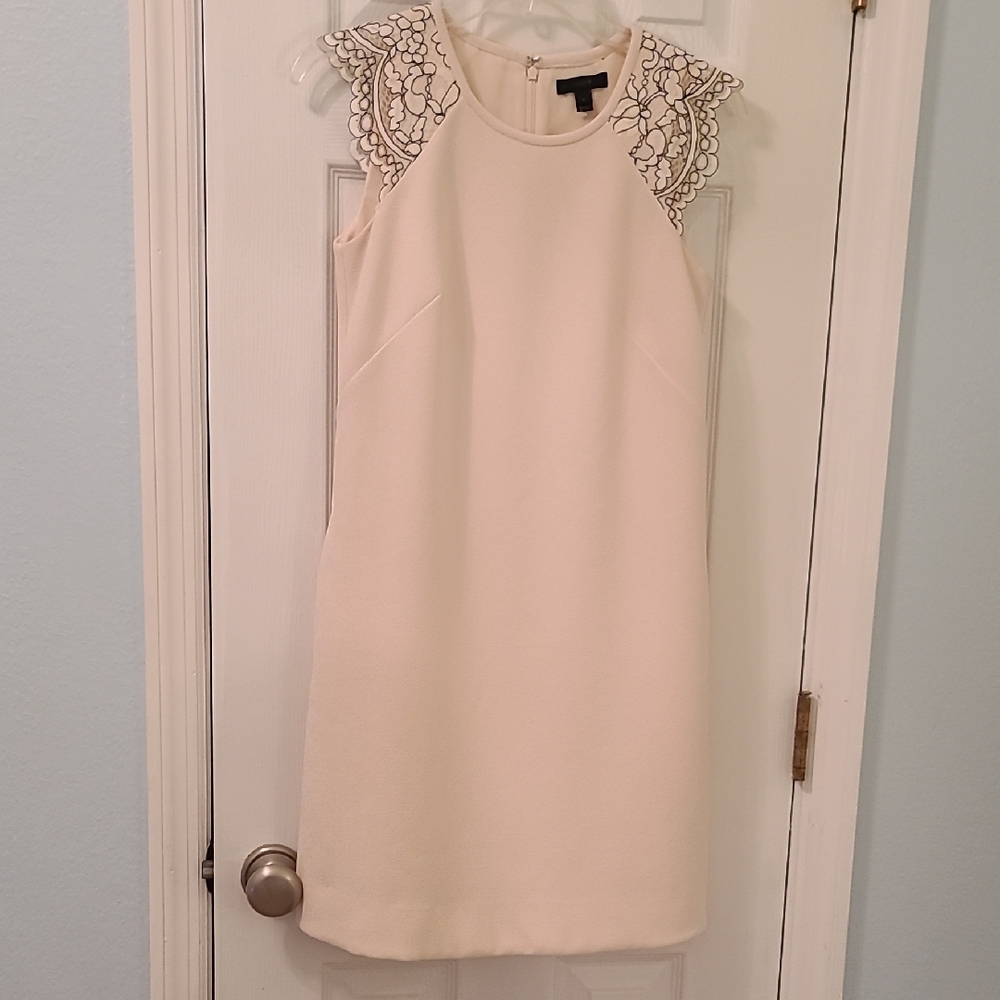 JCrew Cocktail  New Dress -  Dark Lace Sleeve Detail♡~ Has Pockets! Free Gift🤍